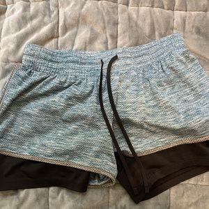 Grey athletic shorts
